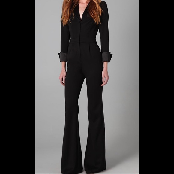 rachel zoe tuxedo jumpsuit